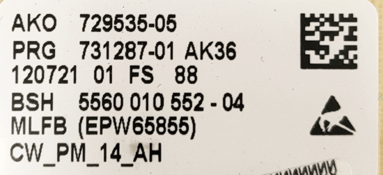 Modulo/Placa Lavadora Bosch EPW65855 - Imagen 3