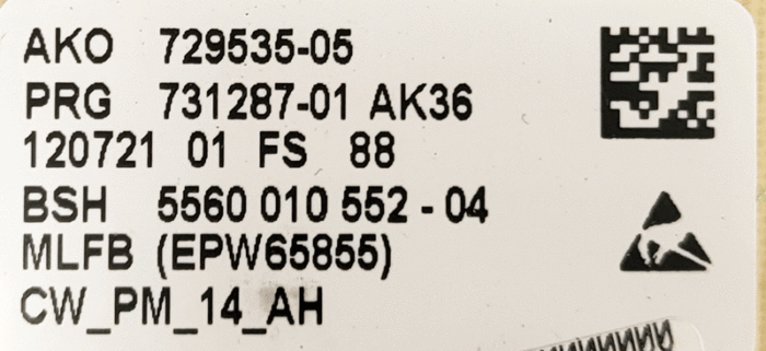 Modulo/Placa Lavadora Bosch EPW65855 - Imagen 3