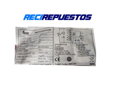 Modulo/placa frigorífico Teka CB-340 S